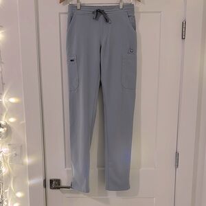 Figs XS/T Dusty Blue Yola skinny scrub pants